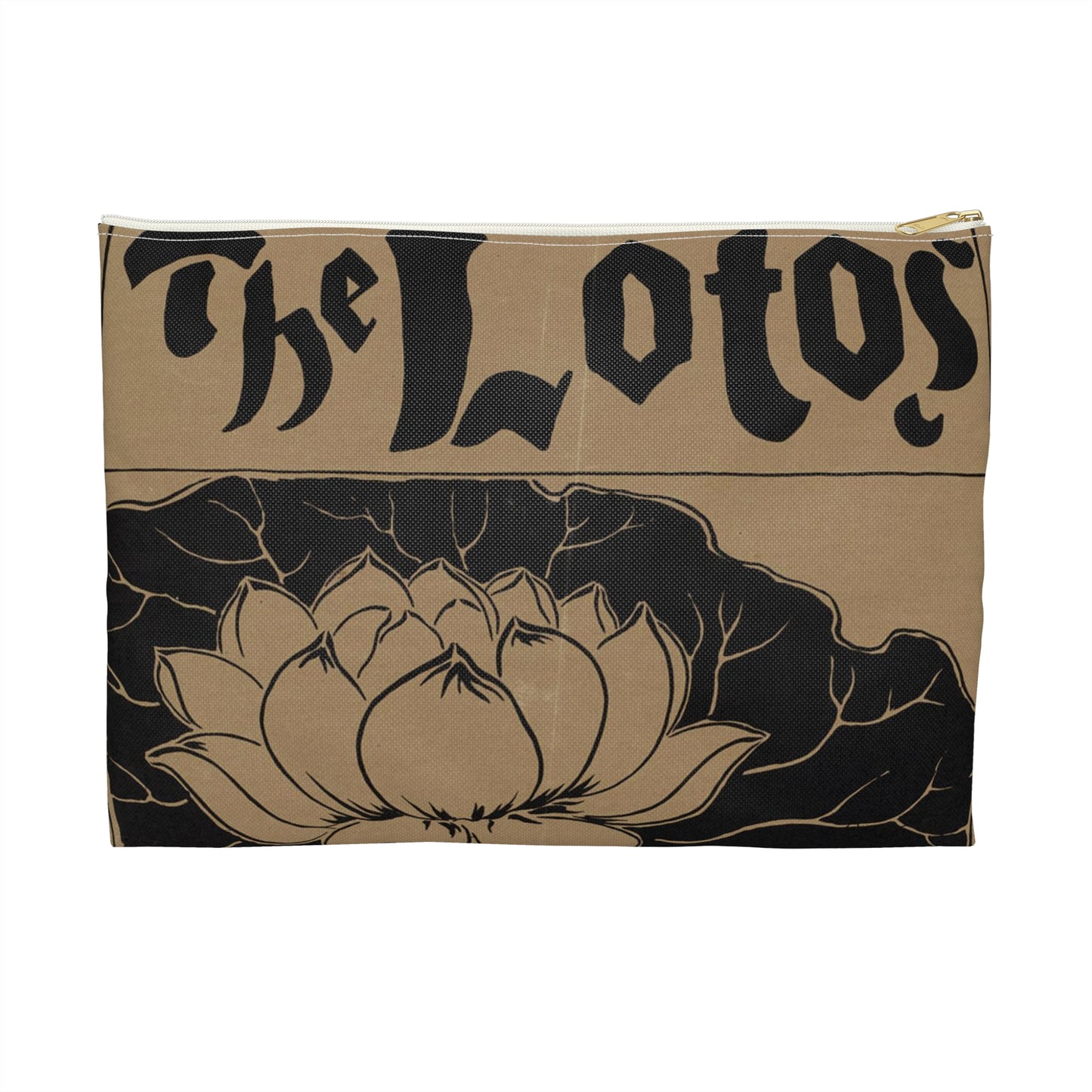 The lotos, a monthly magazine of literature and art education, April 1896 Large Organizer Pouch with Black Zipper