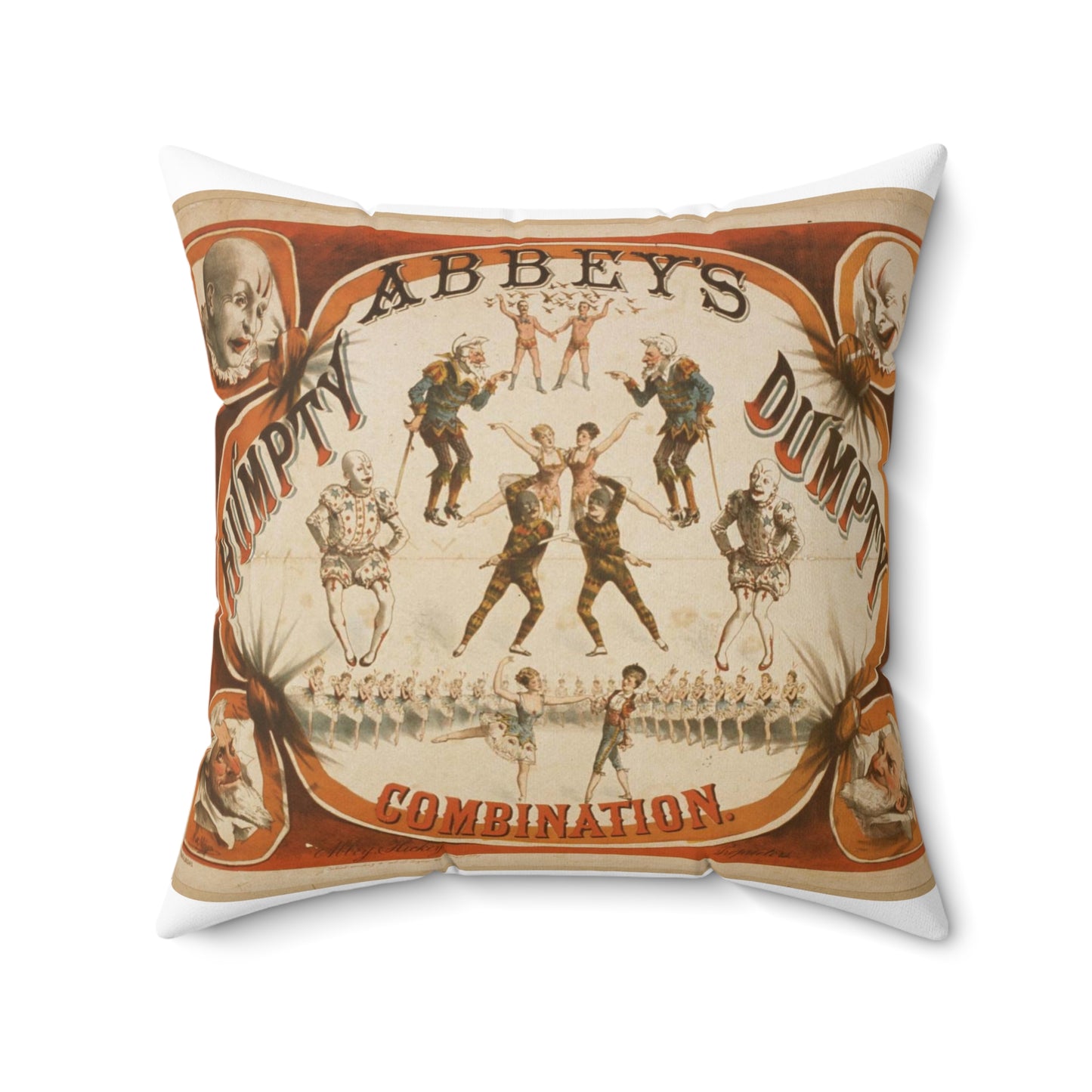 Abbey's Humpty Dumpty Combination Decorative Accent Square Pillow