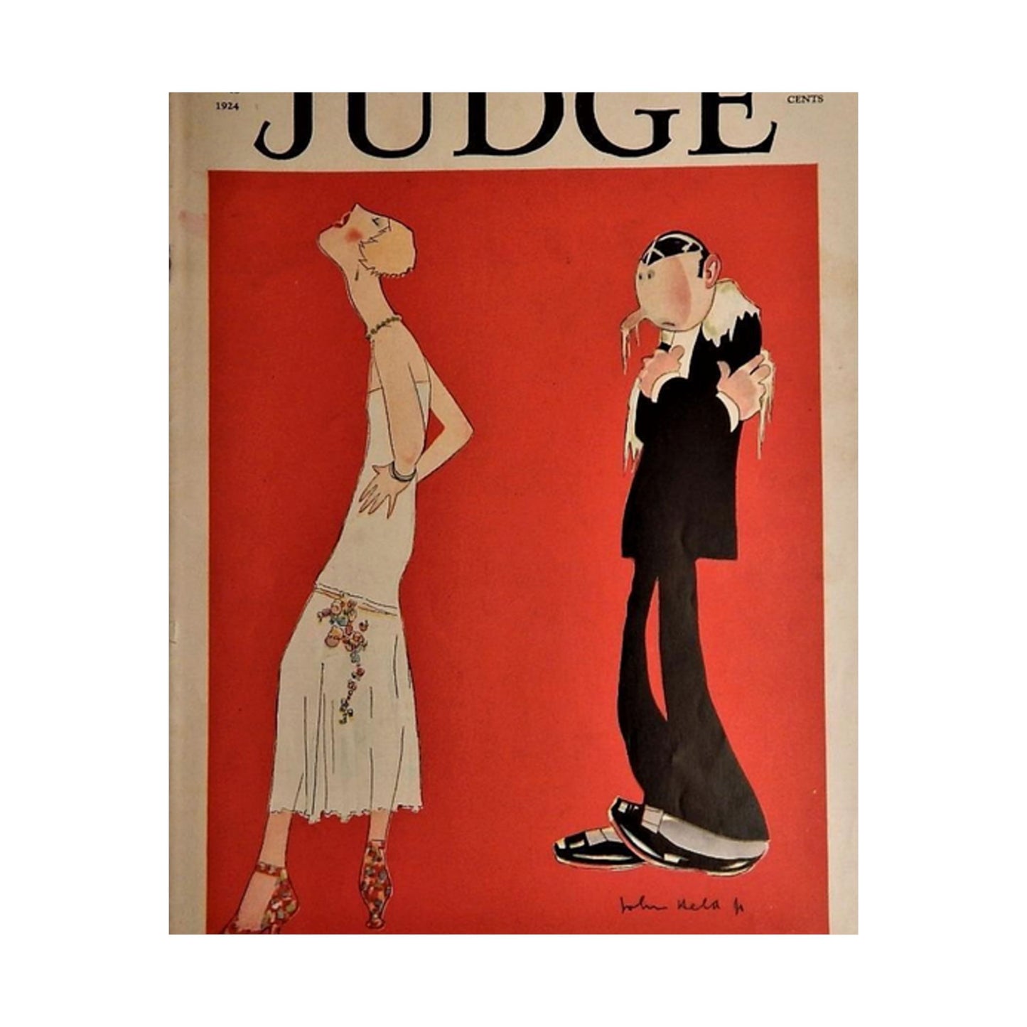 JudgeMagazine13Sep1924 - Art Deco public domain image High Quality Matte Wall Art Poster for Home, Office, Classroom