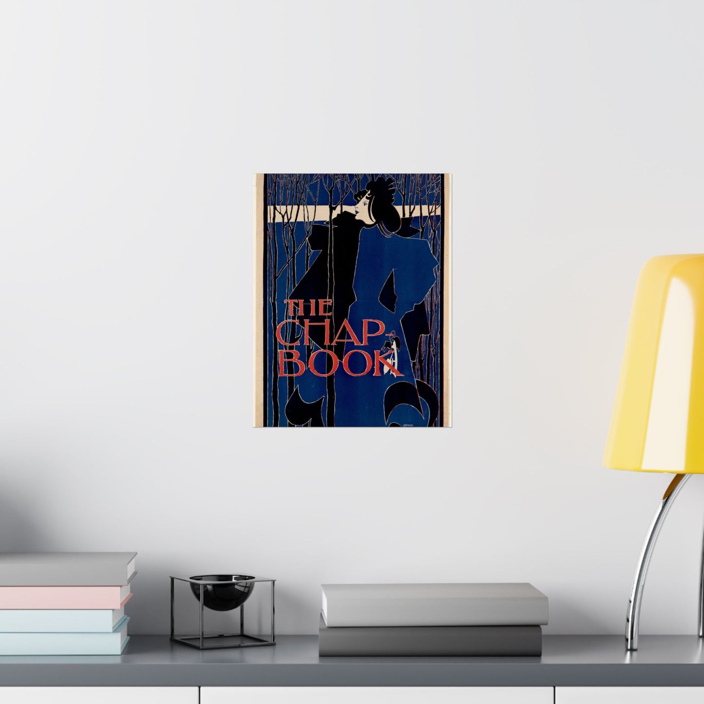 Will Bradley - The chap-book - Art nouveau public domain poster High Quality Matte Wall Art Poster for Home, Office, Classroom