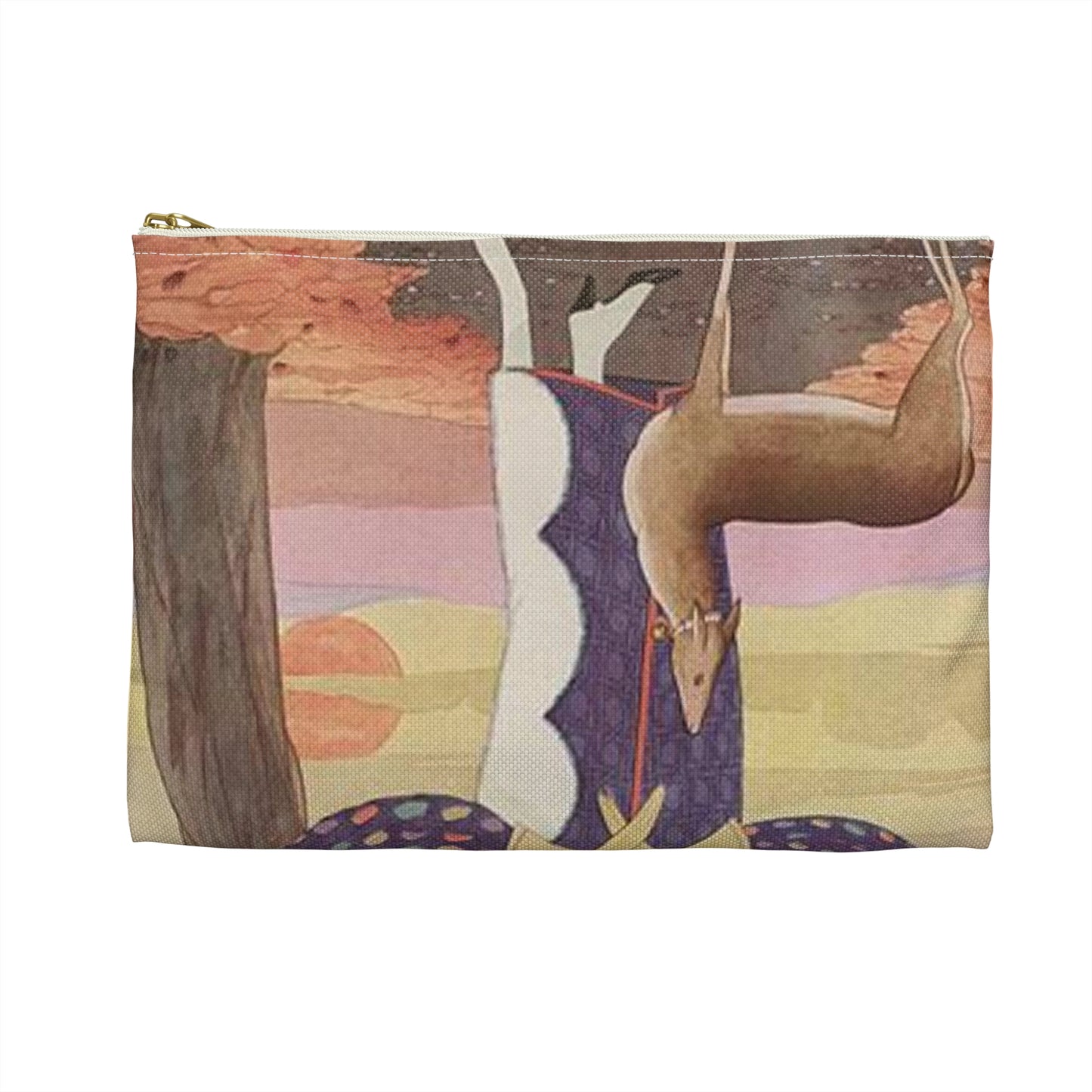 VogueMagazine1Sep1924 - Art Deco public domain image Large Organizer Pouch with Black Zipper