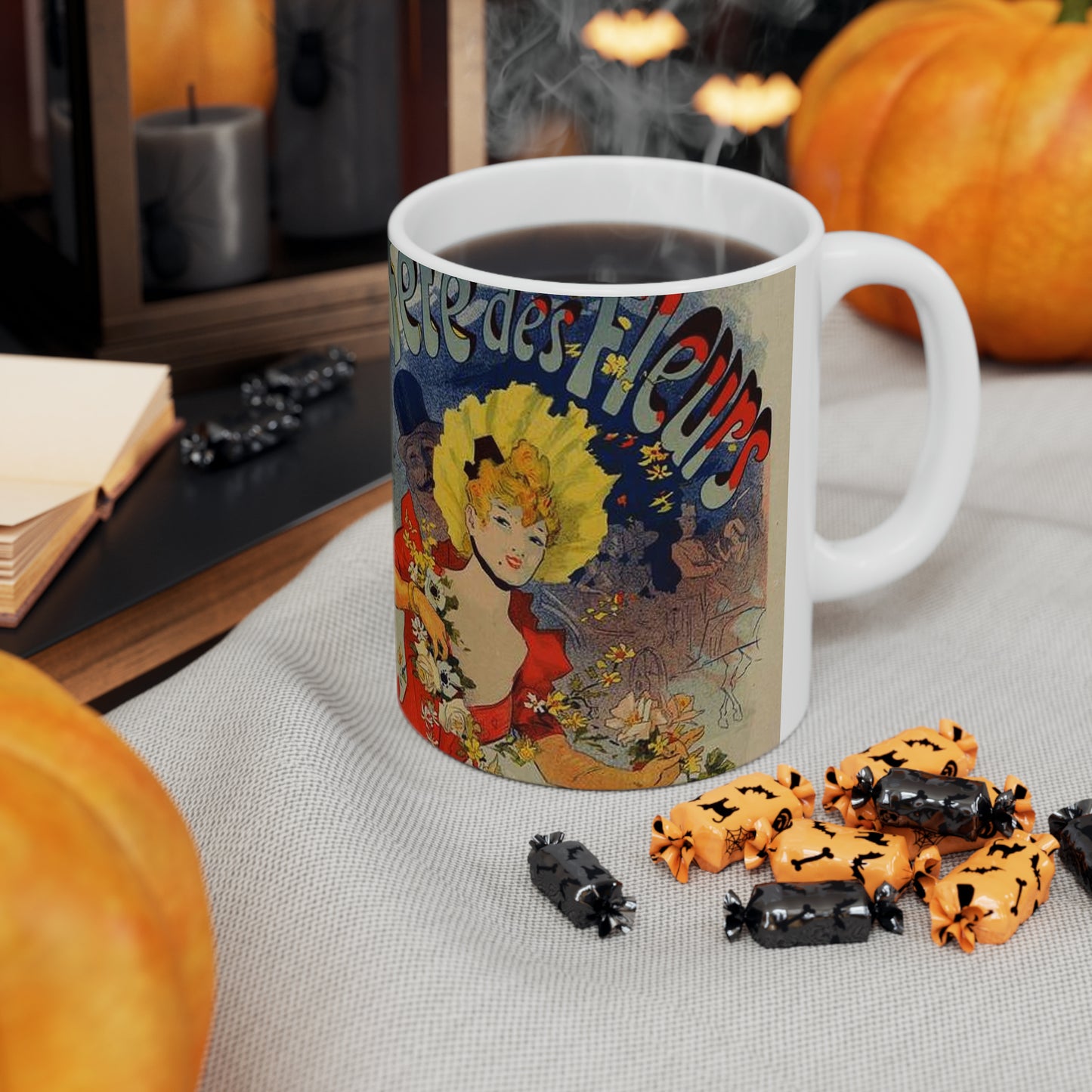 Affiche pour la "Fête des Fleurs de Bagnères-de-Luchon". Beautiful Novelty Ceramic Coffee Mug 11oz