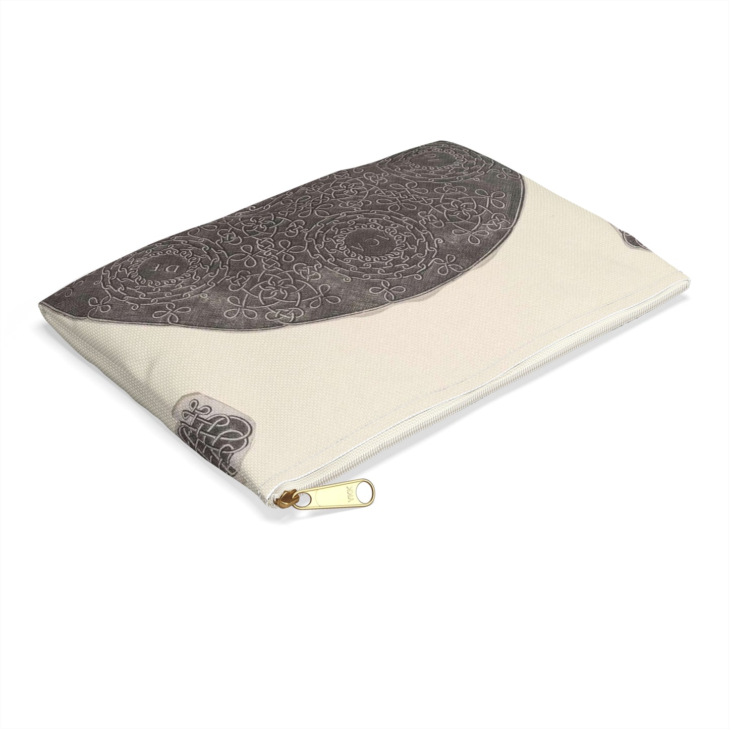 Leonardo da Vinci - Fourth Knot Large Organizer Pouch with Black Zipper