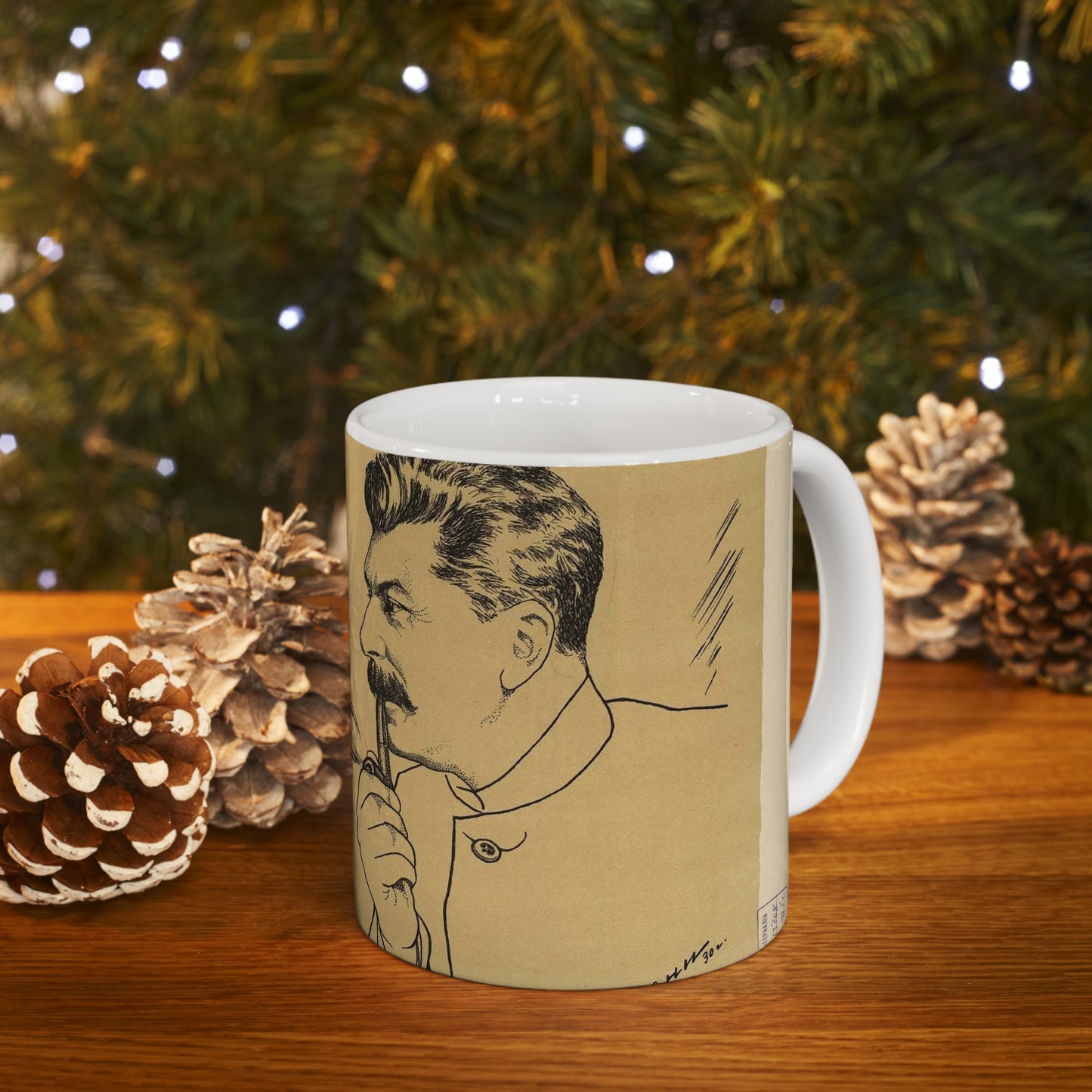 Deni - Trubka Stalina - Stalin's Pipe, 1930 Beautiful Novelty Ceramic Coffee Mug 11oz