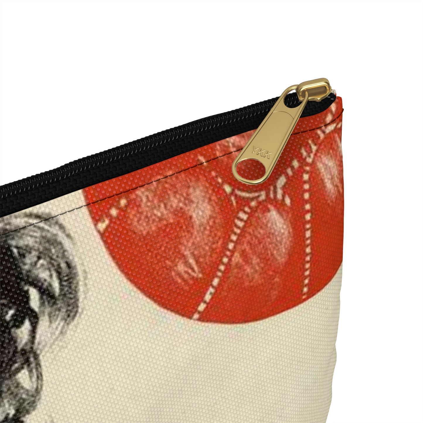 Плакат к фильму «Мяч и сердце» - Vintage movie public domain poster Large Organizer Pouch with Black Zipper