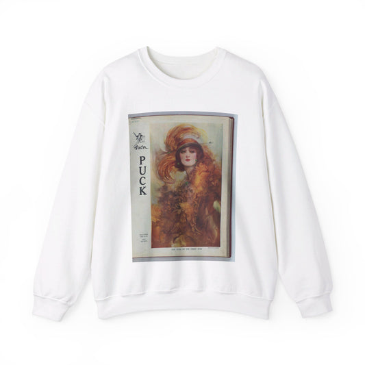 The lure of the green eyes / painted by W.H. Barribal. White Heavy Blend Adult Crew Neck SweatShirt