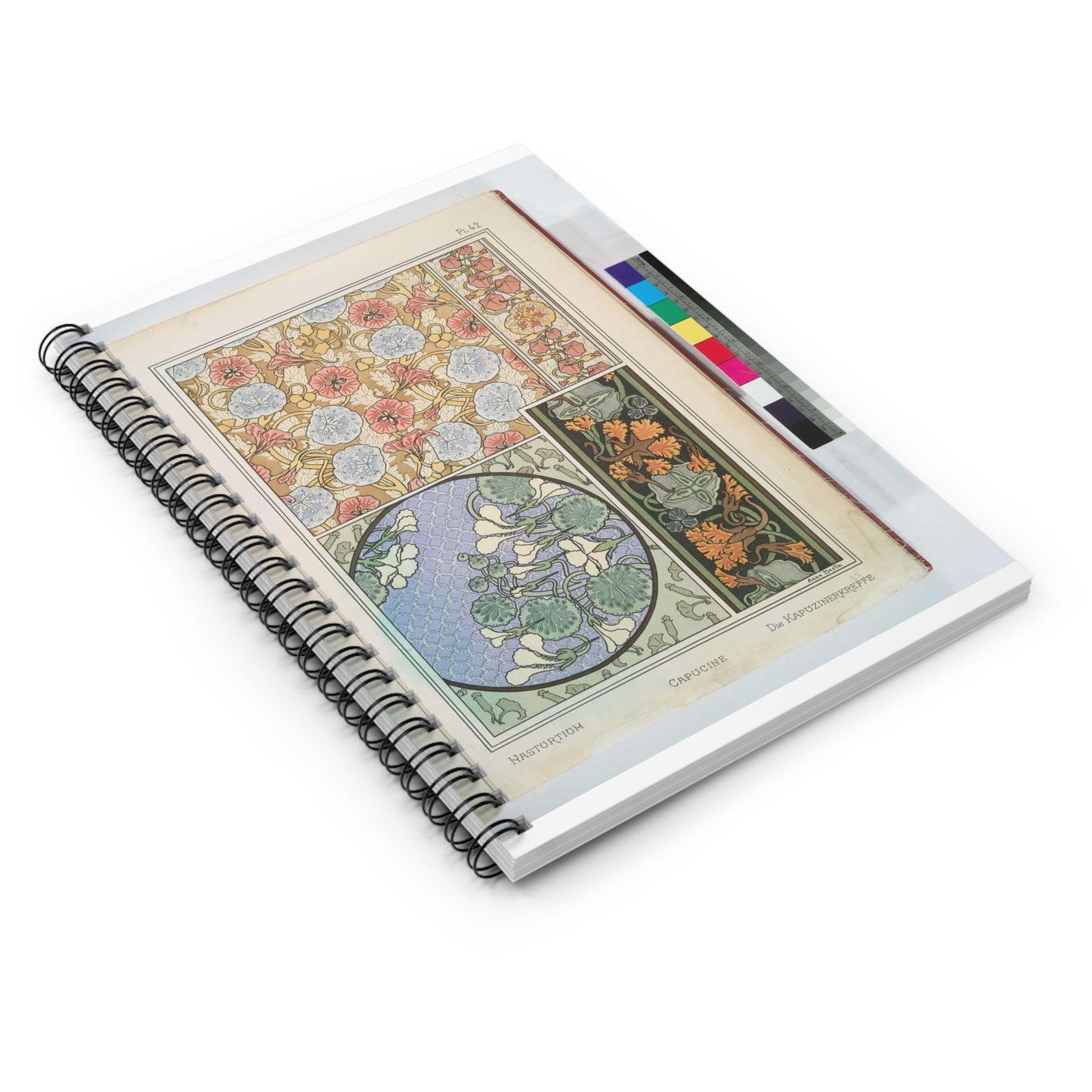 Capucine. Eugene Grasset, compiler Spiral Bound Ruled Notebook with Printed Cover