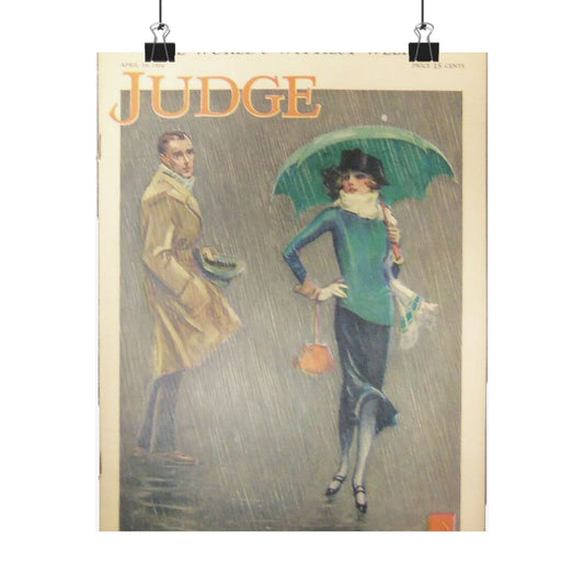 JudgeMagazine19Apr1924 - Art Deco public domain image High Quality Matte Wall Art Poster for Home, Office, Classroom
