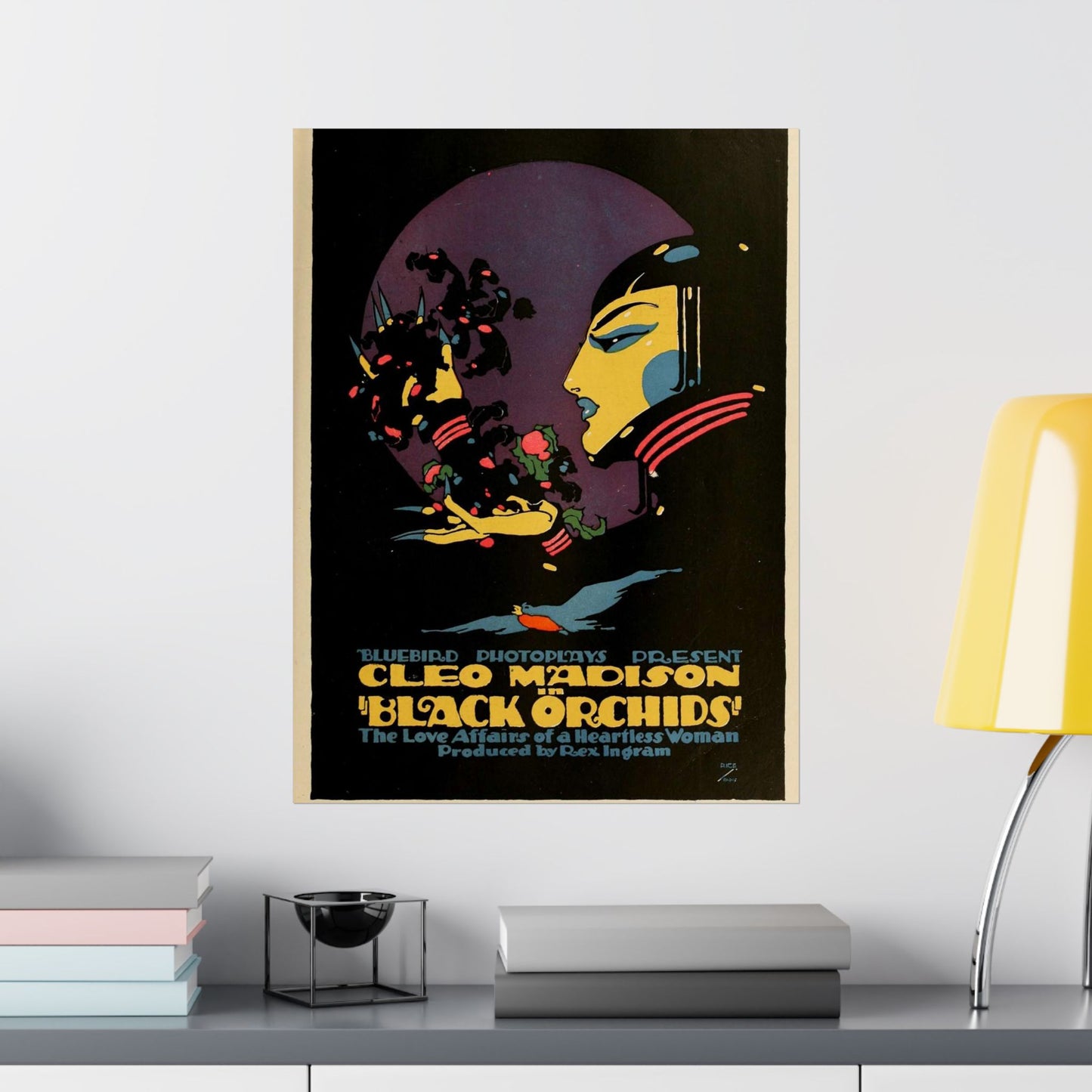 Black Orchids - Vintage movie public domain poster High Quality Matte Wall Art Poster for Home, Office, Classroom