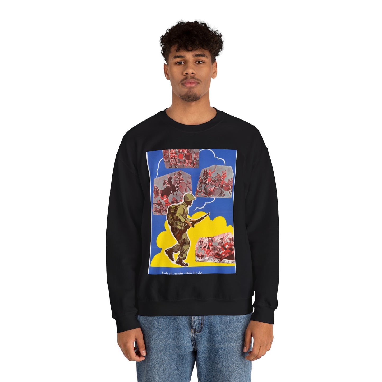 Recruiting Posters No.  1 and No.  2 Black Heavy Blend Adult Crew Neck SweatShirt