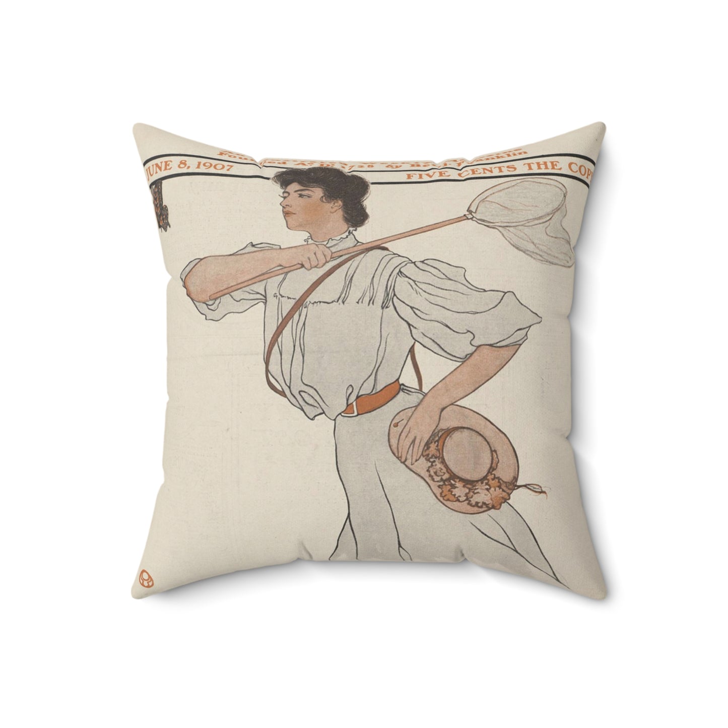 The Saturday evening post, June 8, 1907 Decorative Accent Square Pillow