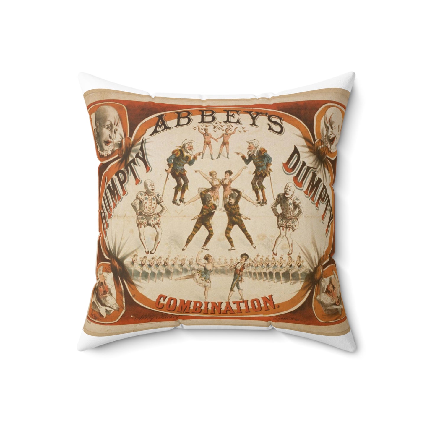 Abbey's Humpty Dumpty Combination Decorative Accent Square Pillow