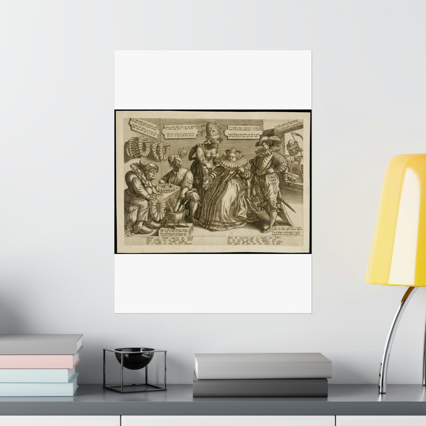 Maerten de Vos - The Pride of Women: Ruffs High Quality Matte Wall Art Poster for Home, Office, Classroom