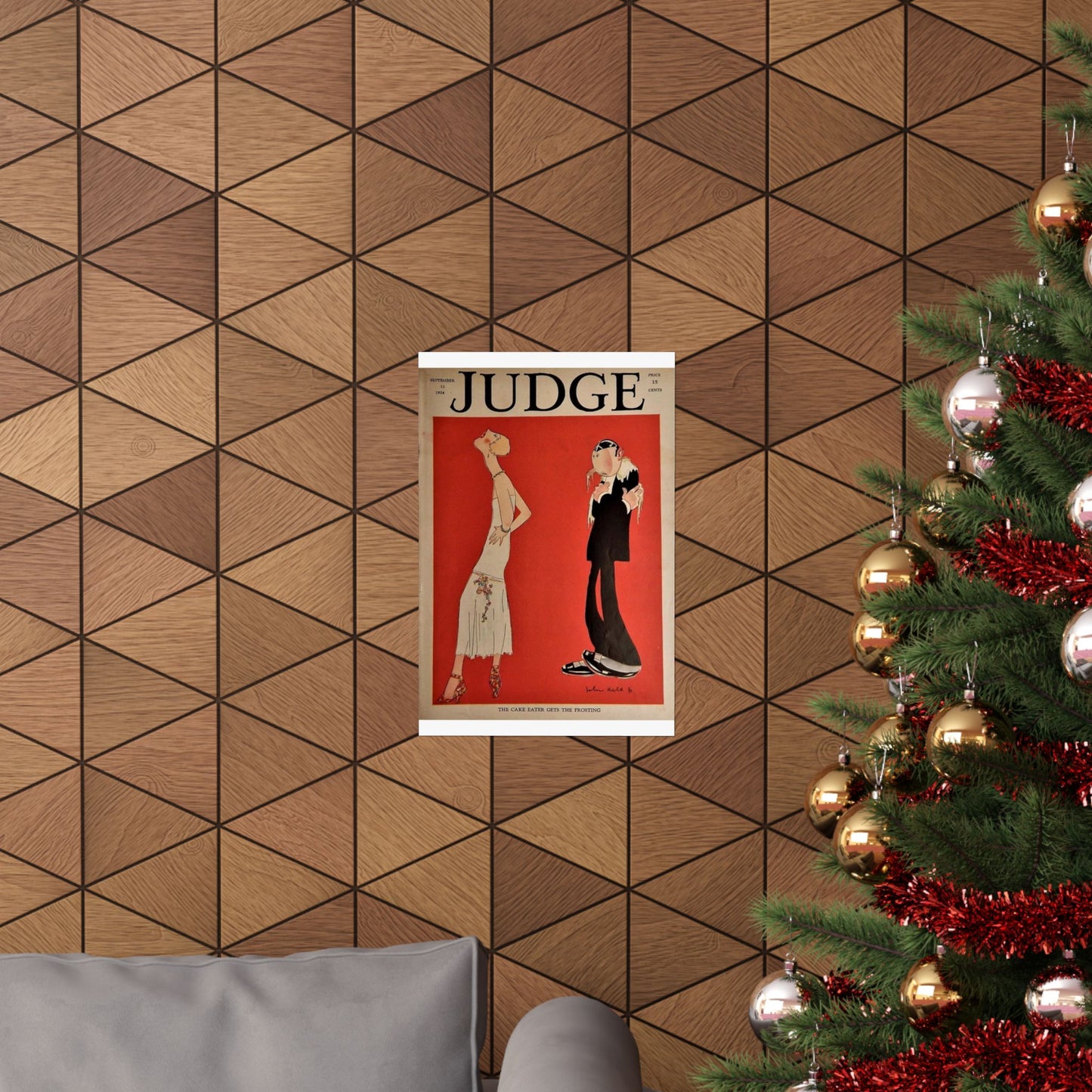 JudgeMagazine13Sep1924 - Art Deco public domain image High Quality Matte Wall Art Poster for Home, Office, Classroom