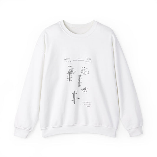 Patent Case File No. 3,041,766, Artificial Flower Structure, Inventor- Andre Emile Decamp. - DPLA - 5b42c14167aa06231801b6160e85e41a (page 8) White Heavy Blend Adult Crew Neck SweatShirt