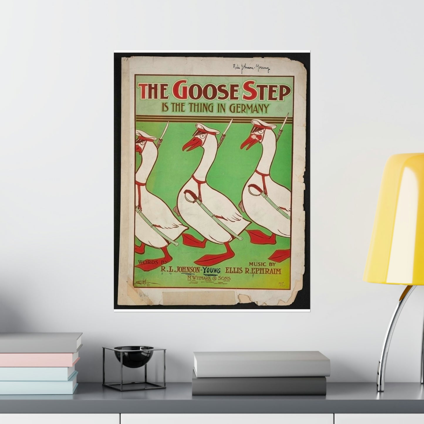 The goose step is the thing in Germany High Quality Matte Wall Art Poster for Home, Office, Classroom