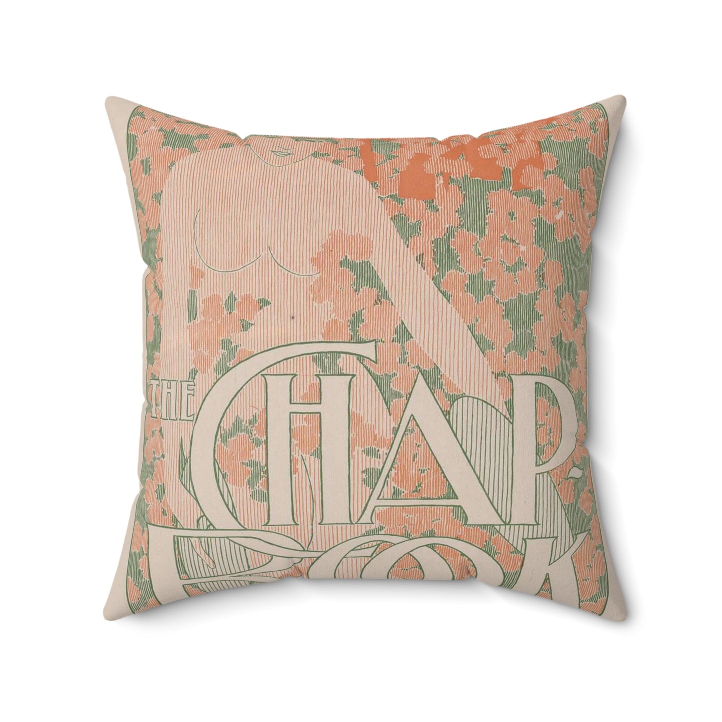 The Chap-book No. 4: May. - Public domain book illustration Decorative Accent Square Pillow