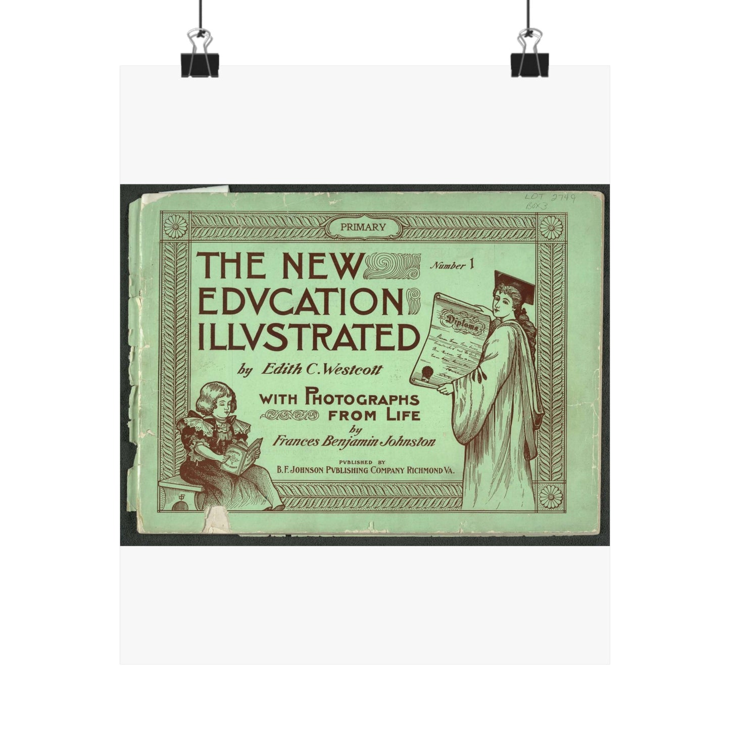 The New Education Illustrated by Edith C. Westcott with photograhs from life by Frances Benjamin Johnston, Number 1 - Primary High Quality Matte Wall Art Poster for Home, Office, Classroom