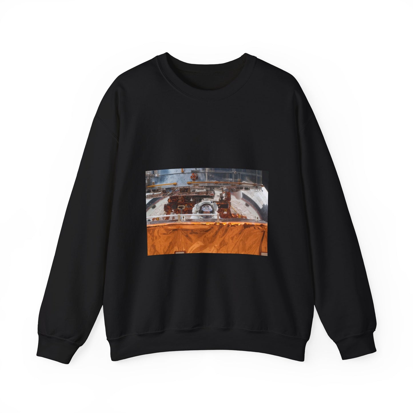 S125E009881 - STS-125 - STS-125 MS5 Feustel during EVA5 Black Heavy Blend Adult Crew Neck SweatShirt