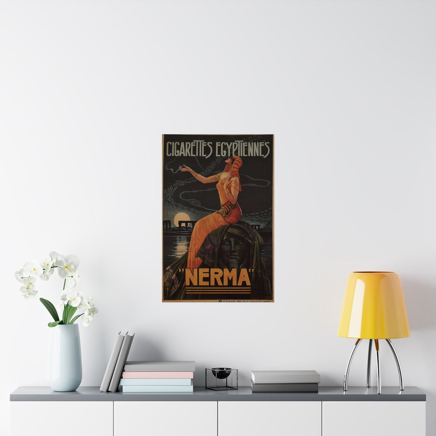 Cigarettes-Egyptiennes-Nerma-Gaspar-Camps-1924 High Quality Matte Wall Art Poster for Home, Office, Classroom