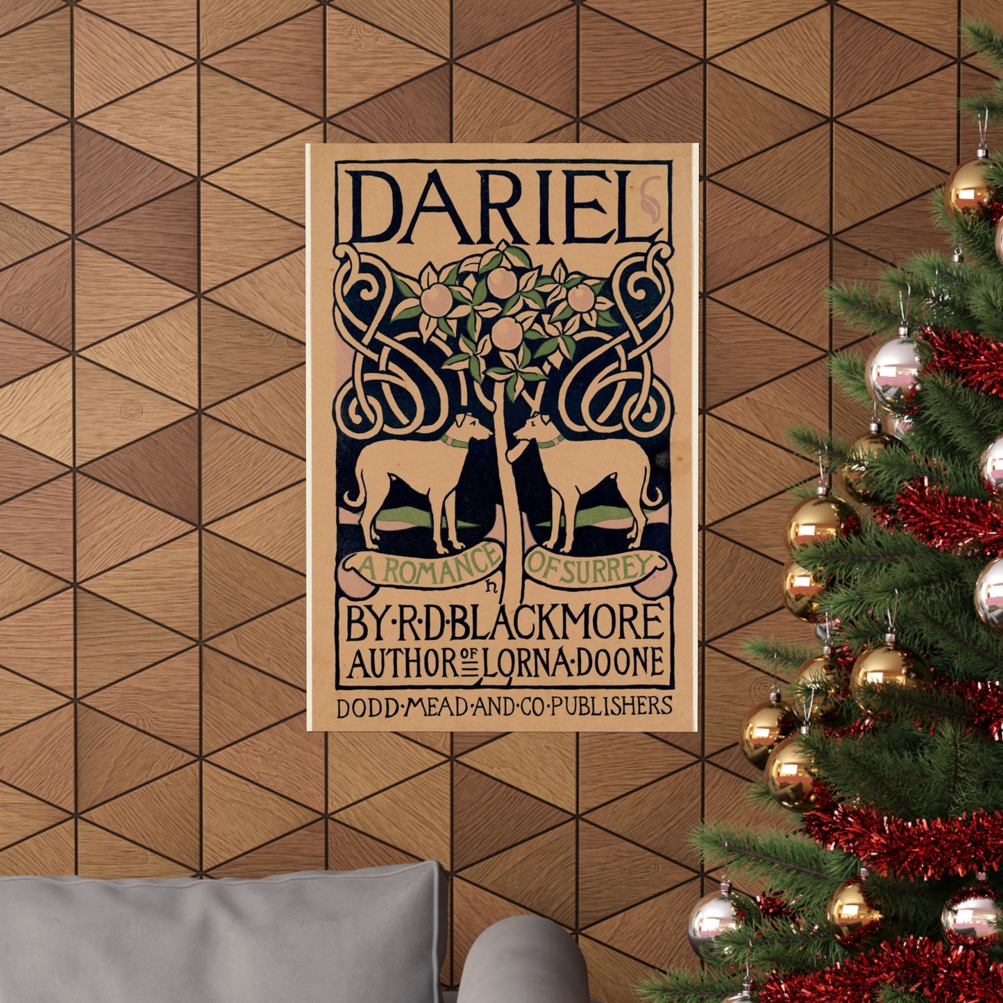 Dariel, a romance of Surrey, by R. D. Blackmore High Quality Matte Wall Art Poster for Home, Office, Classroom