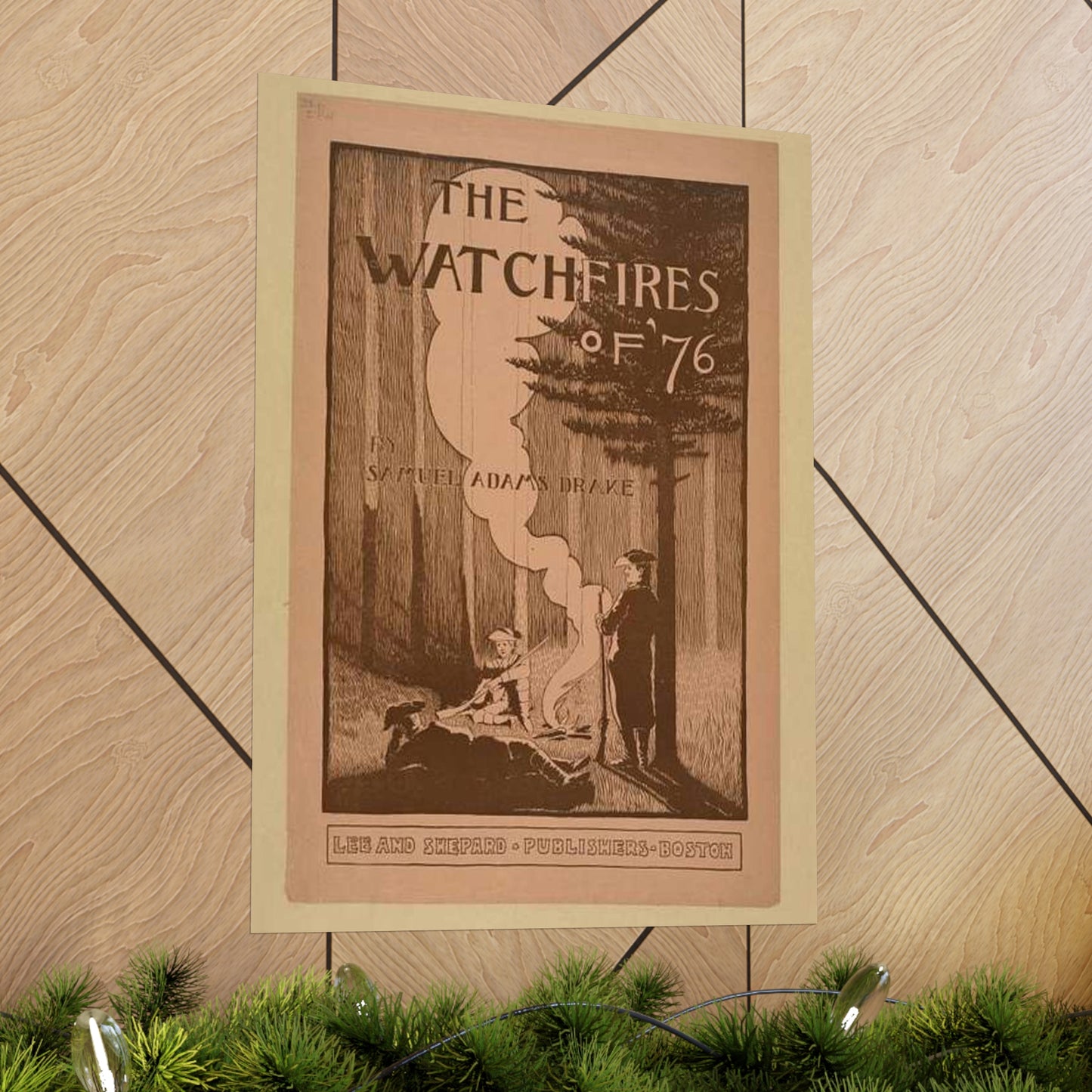 The watchfires of '76., Art Nouveau Poster High Quality Matte Wall Art Poster for Home, Office, Classroom