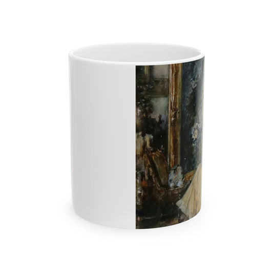 Elegante vrouw in atelier door Albert Roelofs Beautiful Novelty Ceramic Coffee Mug 11oz