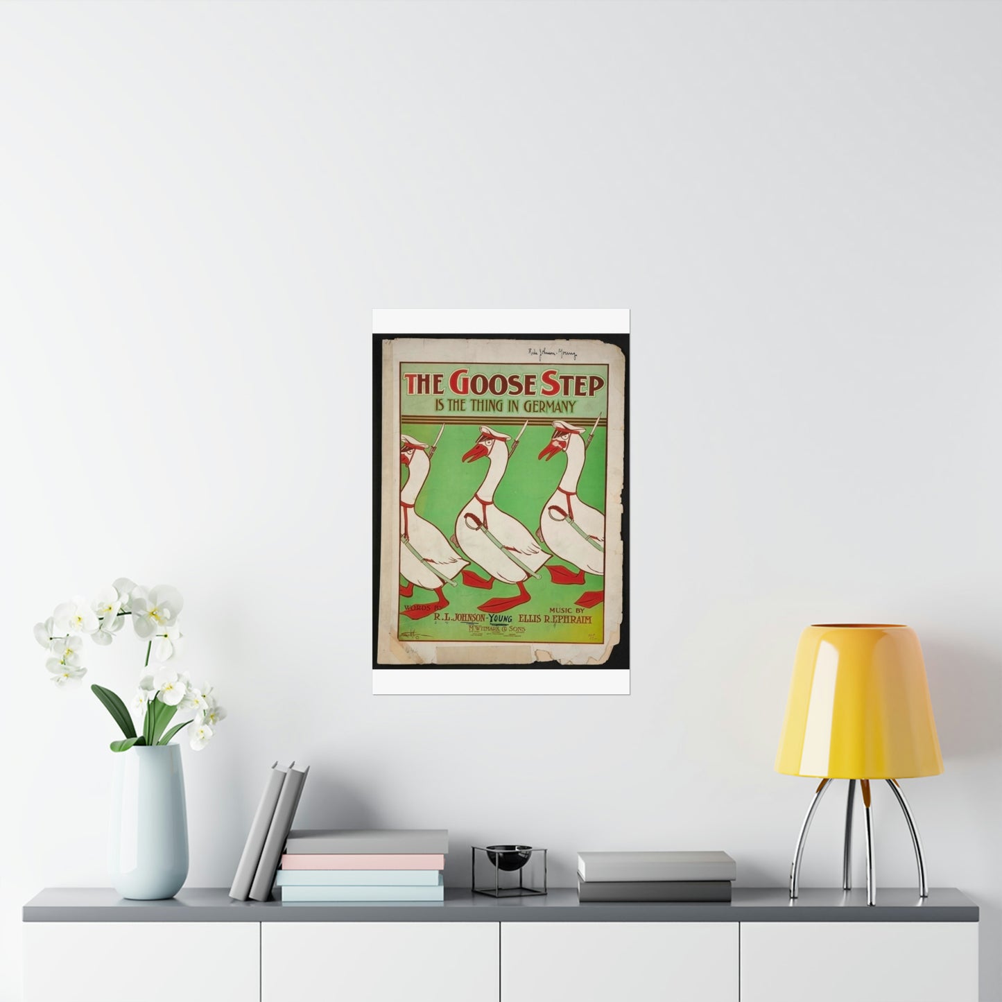 The goose step is the thing in Germany High Quality Matte Wall Art Poster for Home, Office, Classroom