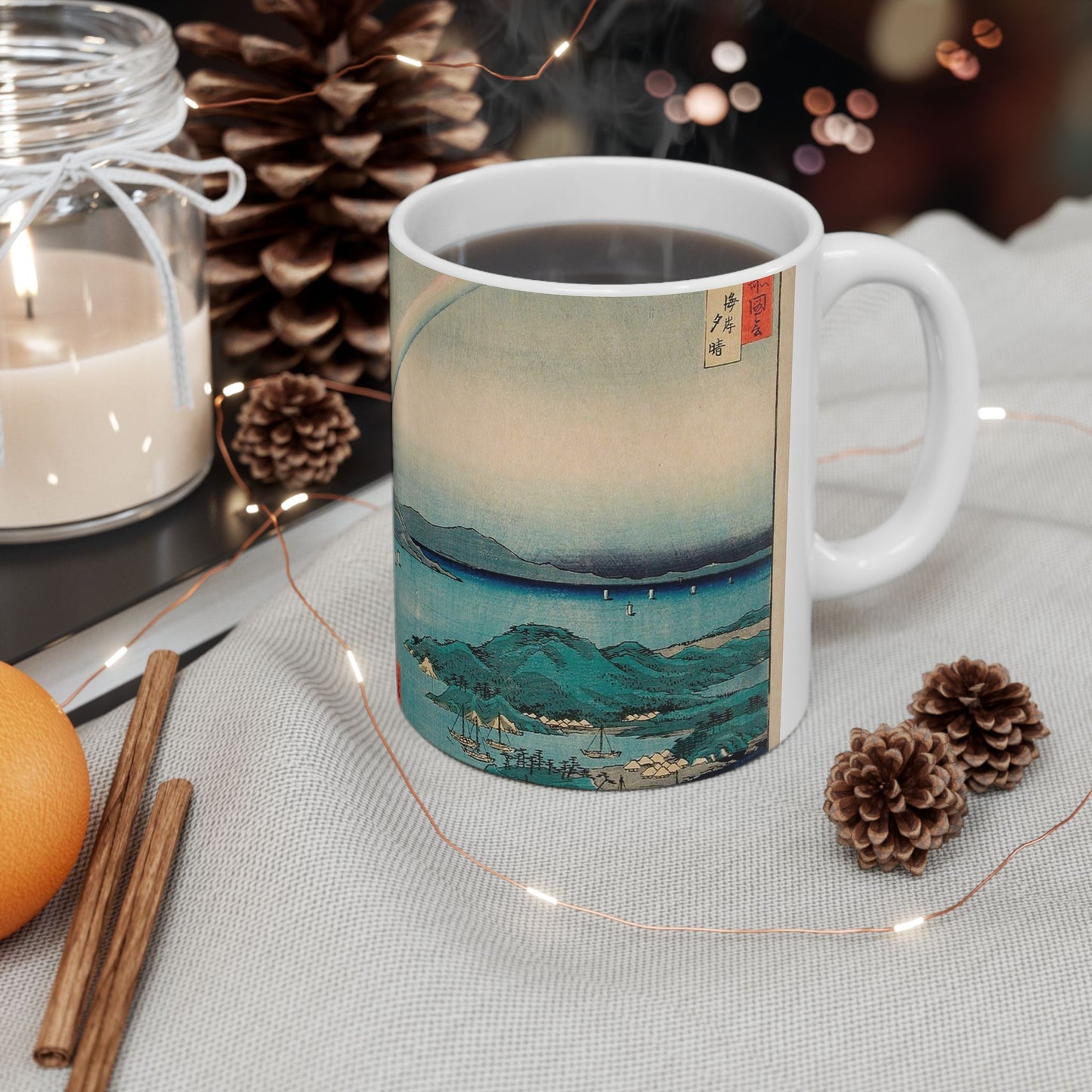 Evening Clearing at the Coast, Tsushima LACMA M.73.75.28 Beautiful Novelty Ceramic Coffee Mug 11oz