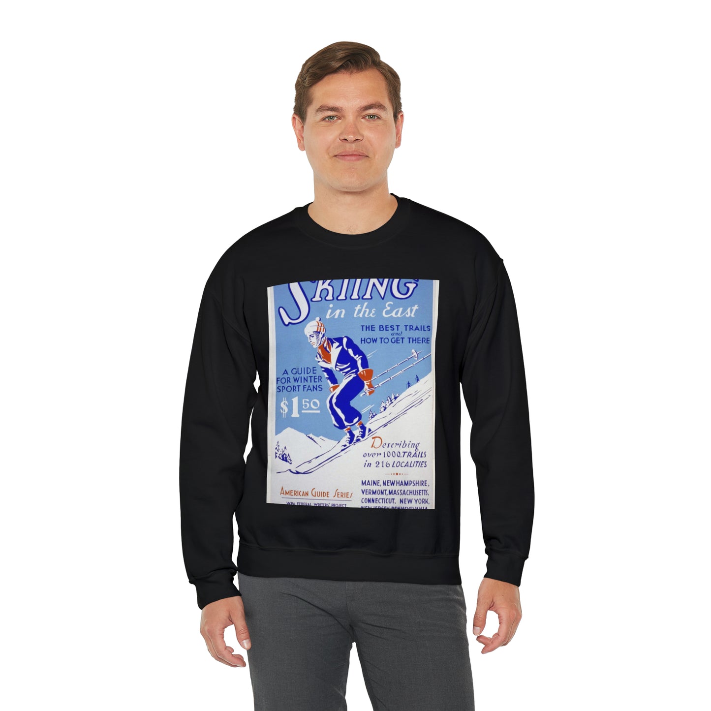 Skiing in the East The best trails and how to get there : A guide for winter sport fans : Describing over 1000 trails in 216 localities. Black Heavy Blend Adult Crew Neck SweatShirt