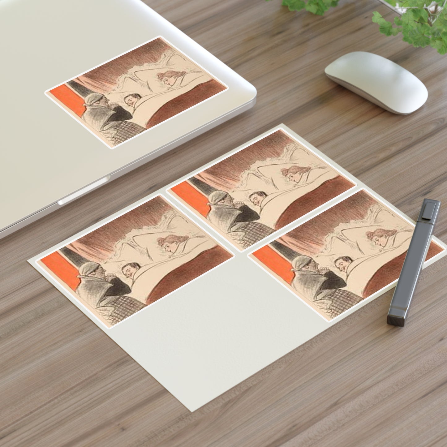 Steinlen - je-l-ai-promis-a-gertrude Laminated UV Protective Vinyl Stickers