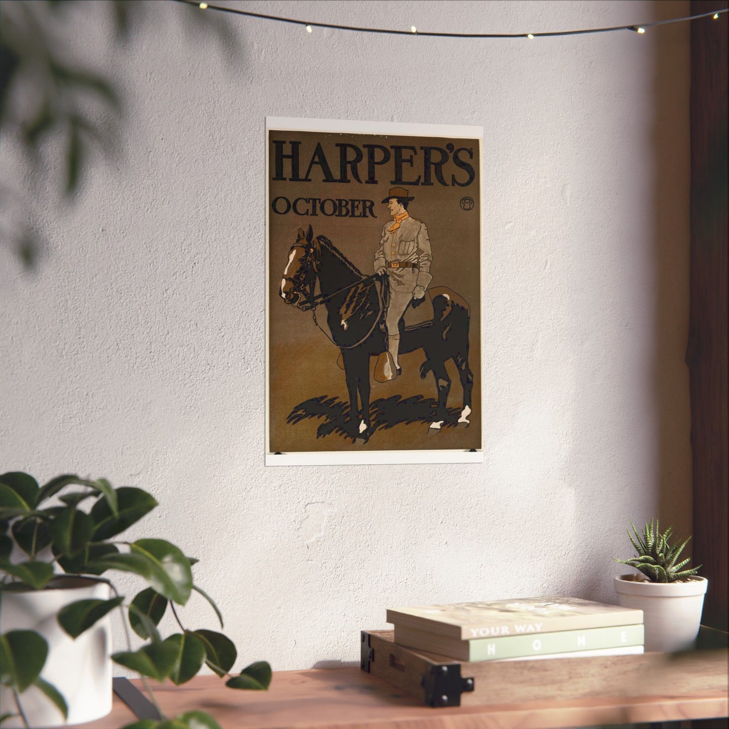 Edward Penfield - Edward Penfield, Harper's October High Quality Matte Wall Art Poster for Home, Office, Classroom