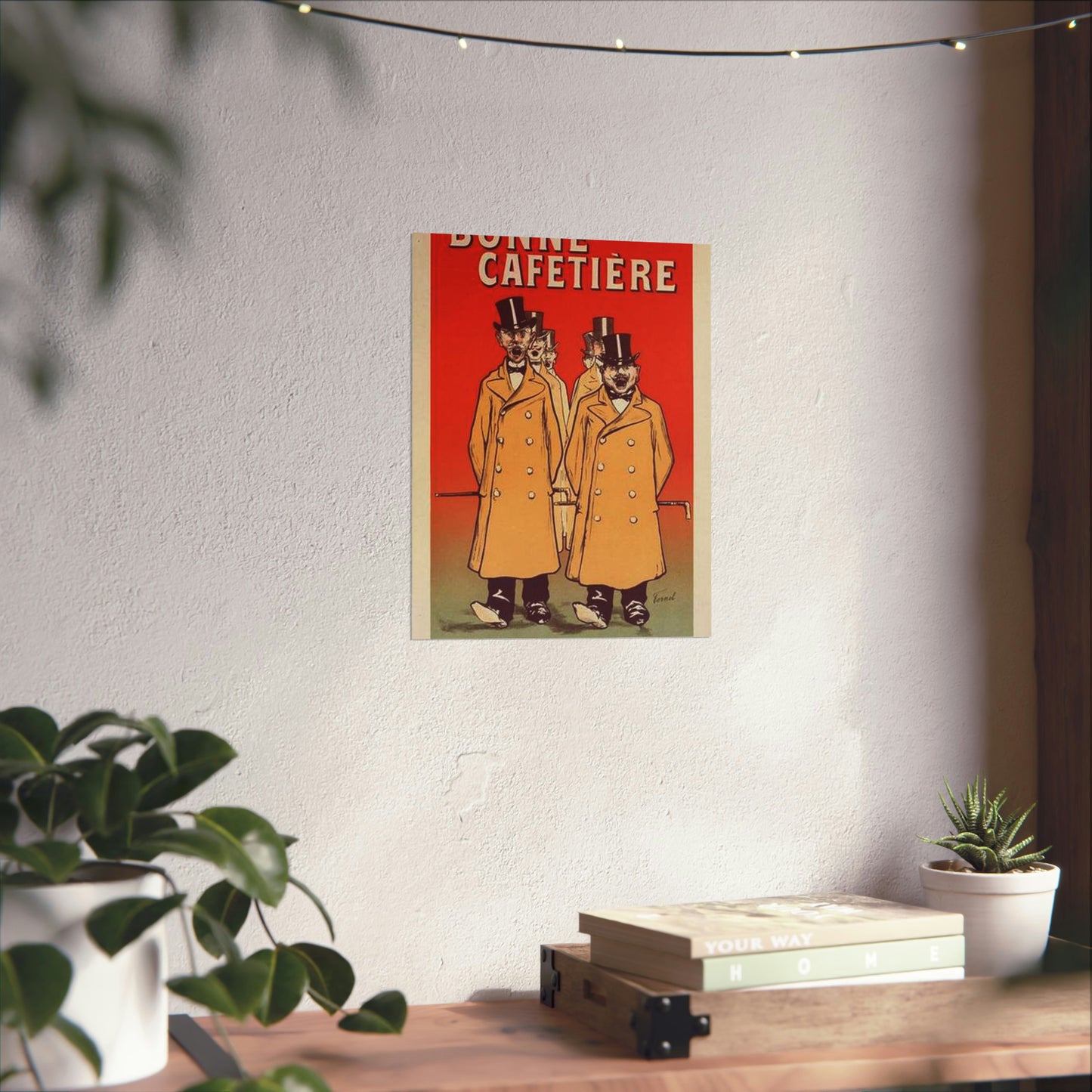 Affiche pour la "Chicorée Bonne Cafetière". High Quality Matte Wall Art Poster for Home, Office, Classroom