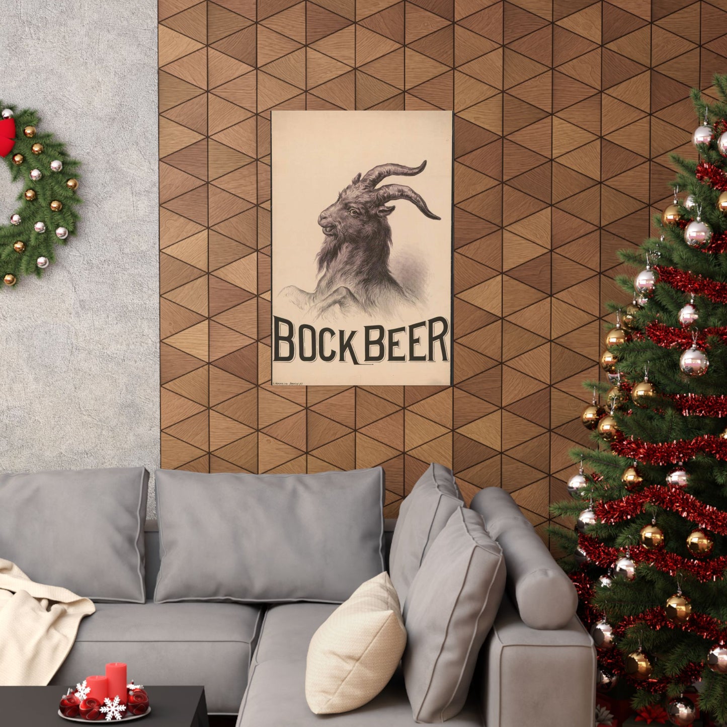 Bock Beer - Print, Library of Congress collection High Quality Matte Wall Art Poster for Home, Office, Classroom