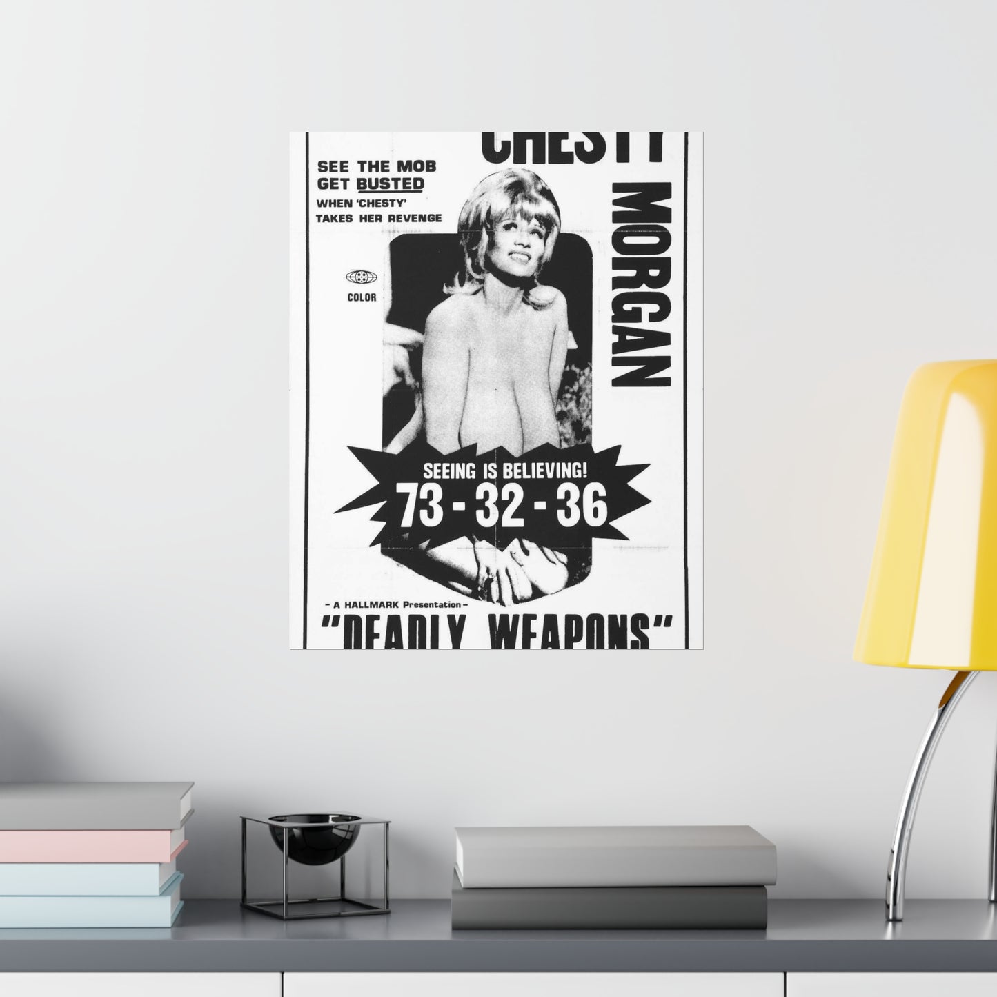 Deadly weapons poster 01 - Public domain movie poster High Quality Matte Wall Art Poster for Home, Office, Classroom