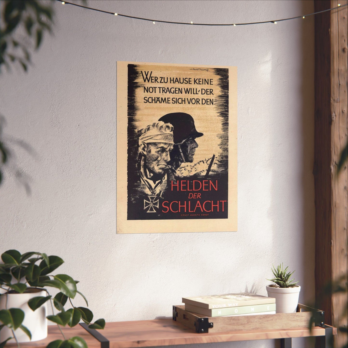 Wochenspruch der NSDAP 16 August 1942 High Quality Matte Wall Art Poster for Home, Office, Classroom