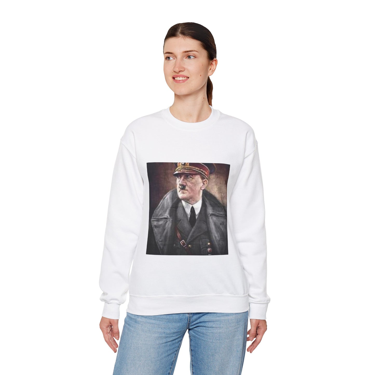 Gitler-vizvolitel - Art Deco public domain image White Heavy Blend Adult Crew Neck SweatShirt