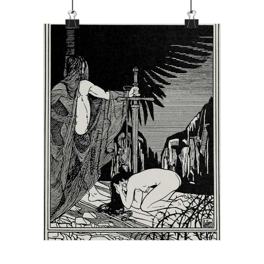 Juda 3 - Art nouveau public domain image High Quality Matte Wall Art Poster for Home, Office, Classroom