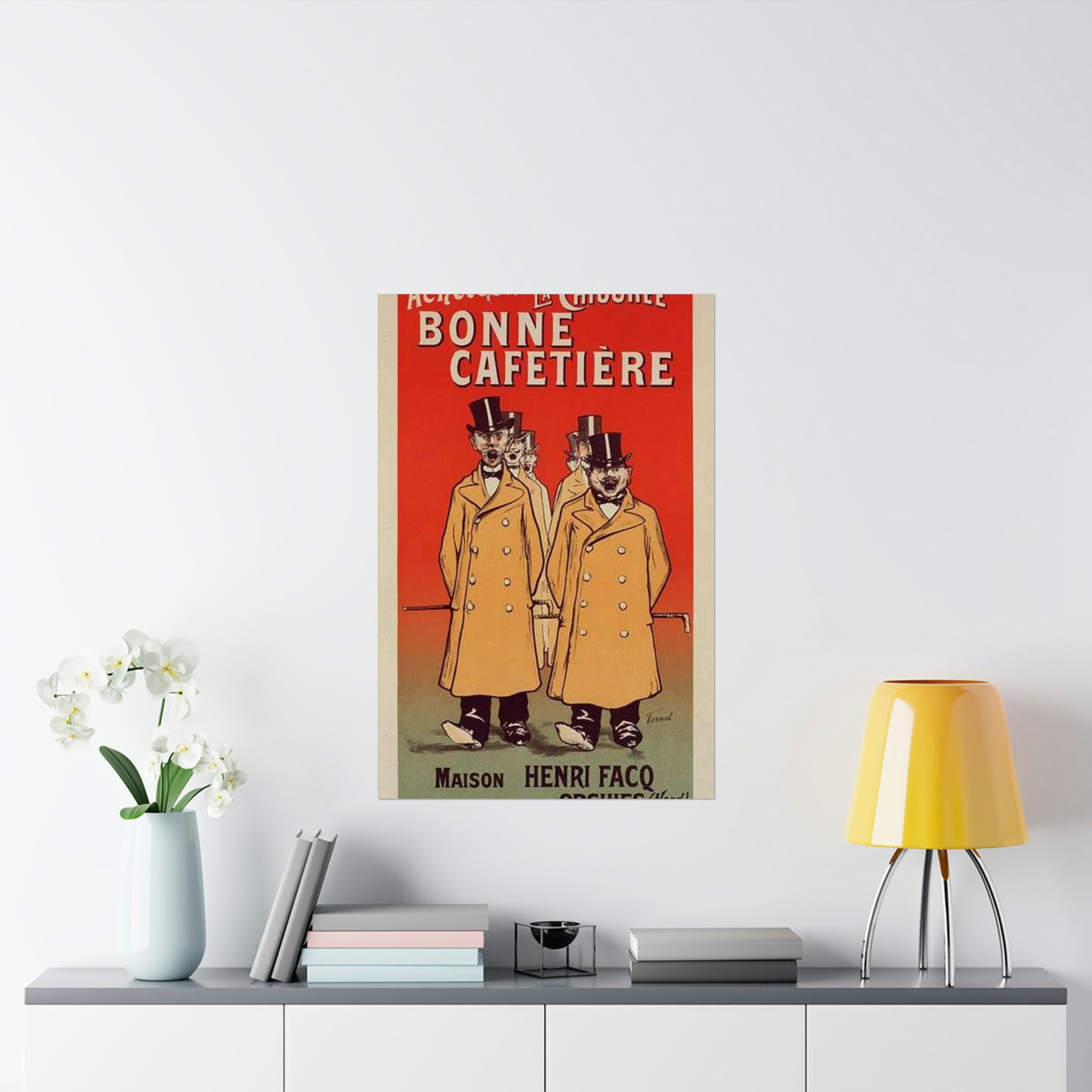 Affiche pour la "Chicorée Bonne Cafetière". High Quality Matte Wall Art Poster for Home, Office, Classroom