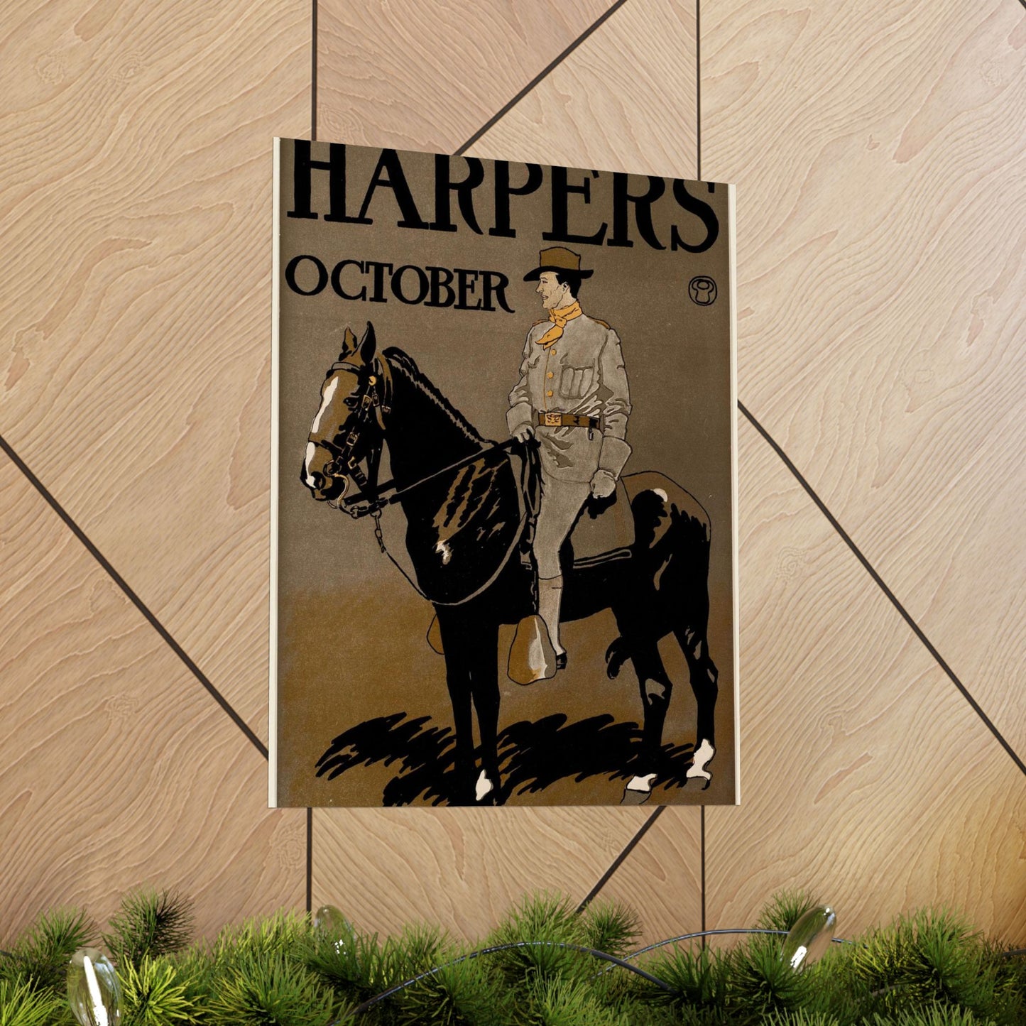 Edward Penfield - Edward Penfield, Harper's October High Quality Matte Wall Art Poster for Home, Office, Classroom