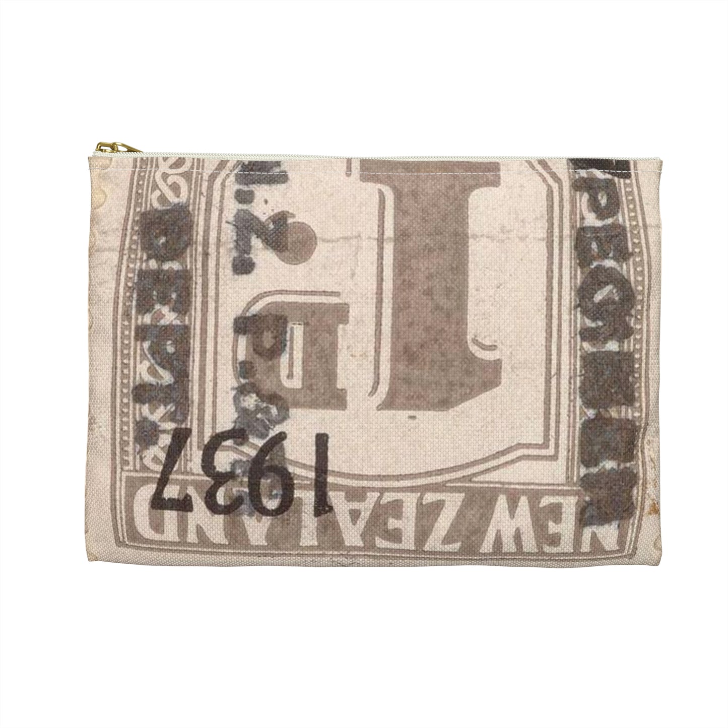 Block of one penny Unemployment Relief stamps overprinted '1937' and 'Specimen' Large Organizer Pouch with Black Zipper