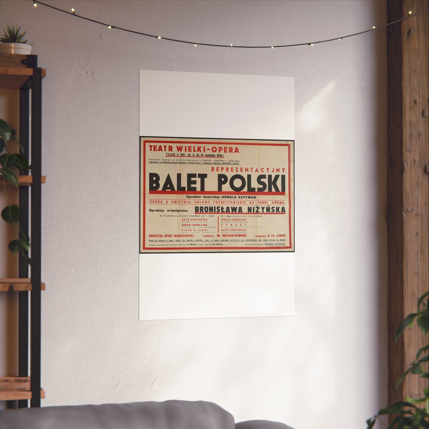 Balet Polski [2] High Quality Matte Wall Art Poster for Home, Office, Classroom