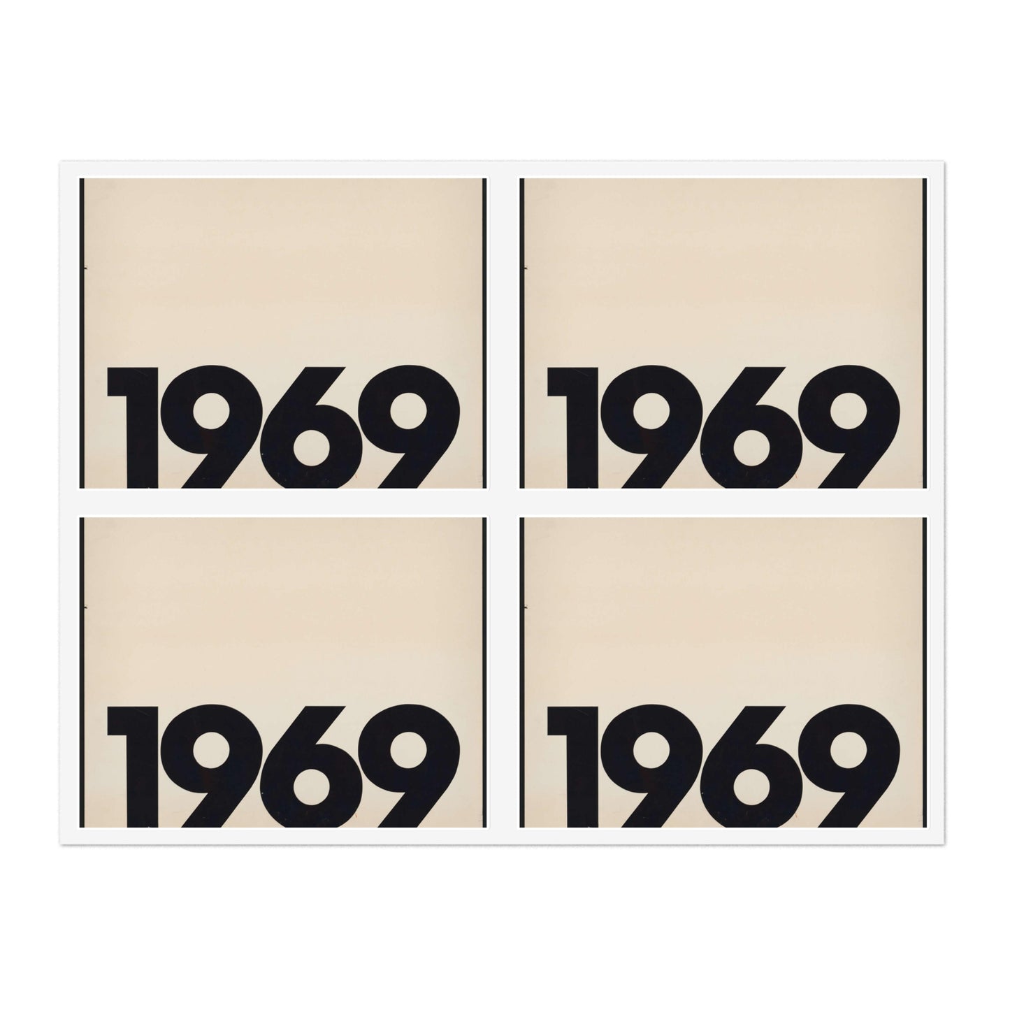 1969 - Print, Library of Congress collection Laminated UV Protective Vinyl Stickers