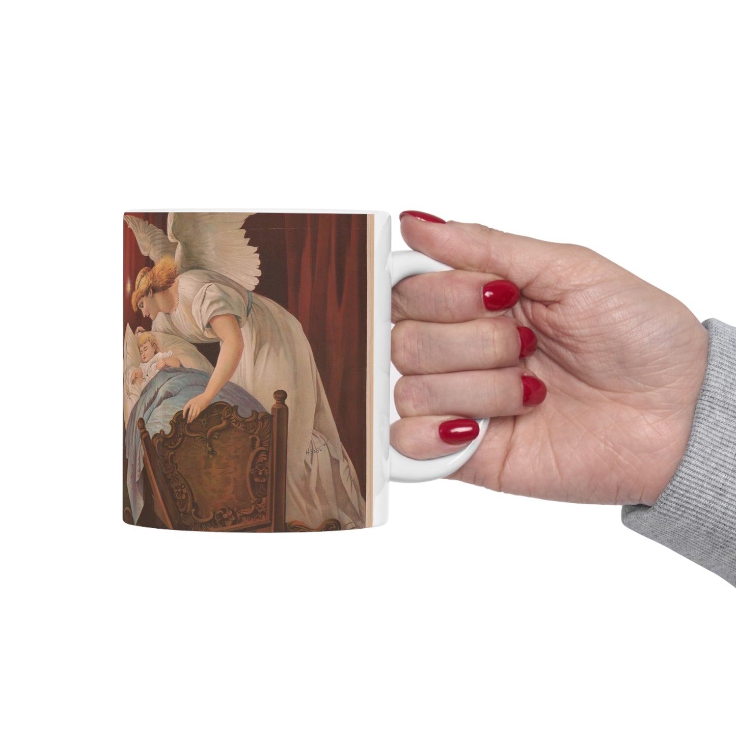 The angel's whisper - Print, Library of Congress collection Beautiful Novelty Ceramic Coffee Mug 11oz