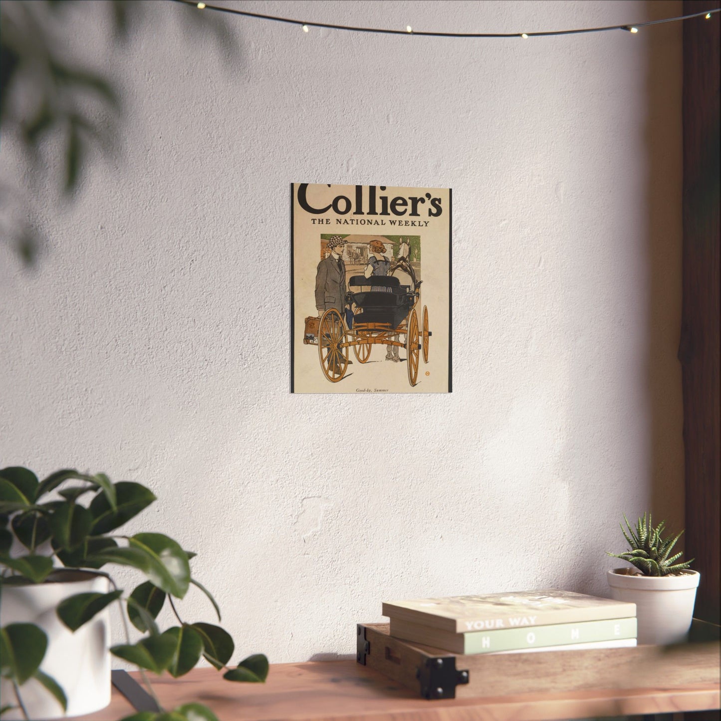 Collier's, the national weekly. Good-by, summer. High Quality Matte Wall Art Poster for Home, Office, Classroom