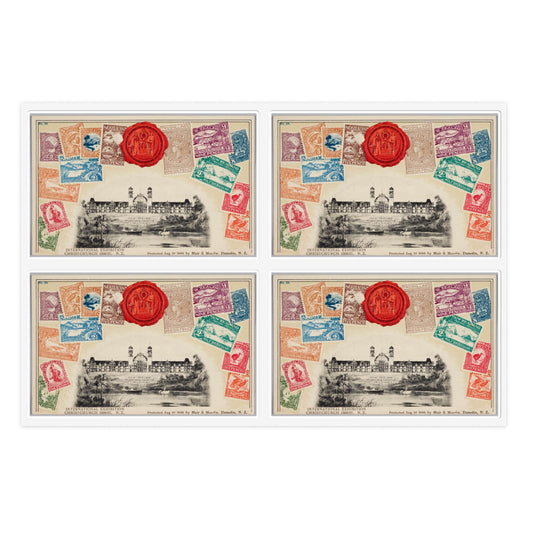 Postcard - postal stamp - Muir & Moodie, New Zealand Laminated UV Protective Vinyl Stickers