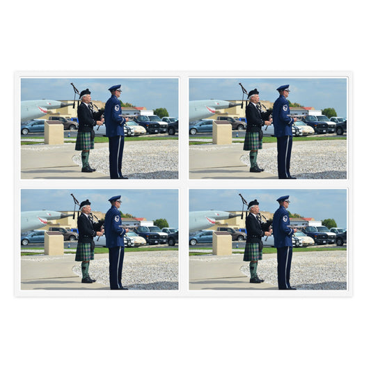 During the Twenty-Fifth Air Force Remembrance Ceremony Laminated UV Protective Vinyl Stickers