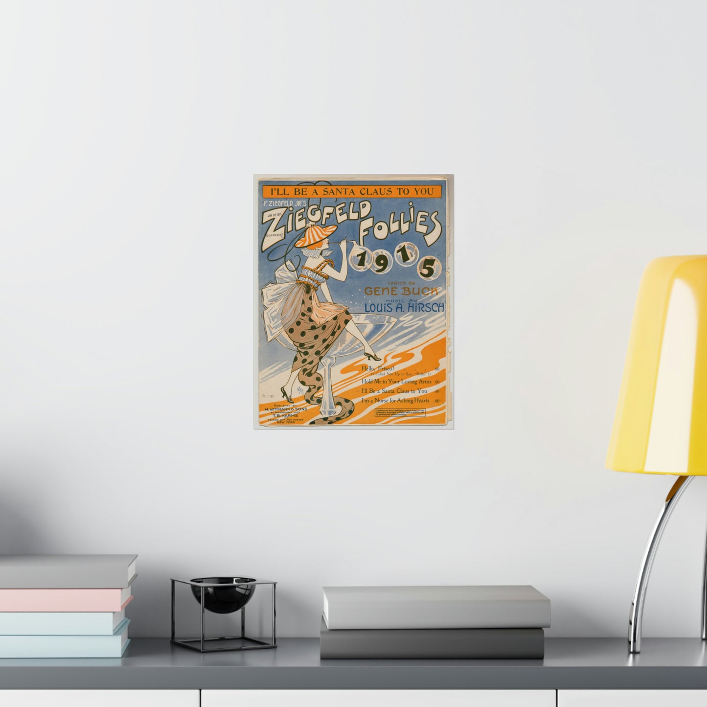 I'll be a Santa Claus to you - Sheet music, Popular songs of the day High Quality Matte Wall Art Poster for Home, Office, Classroom