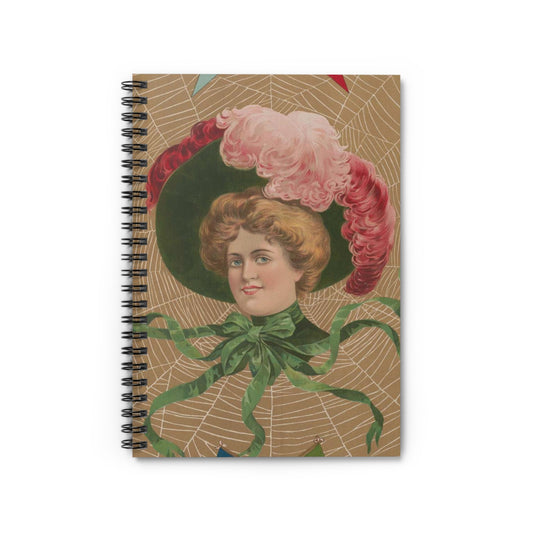 College widow - Print, Library of Congress collection Spiral Bound Ruled Notebook with Printed Cover