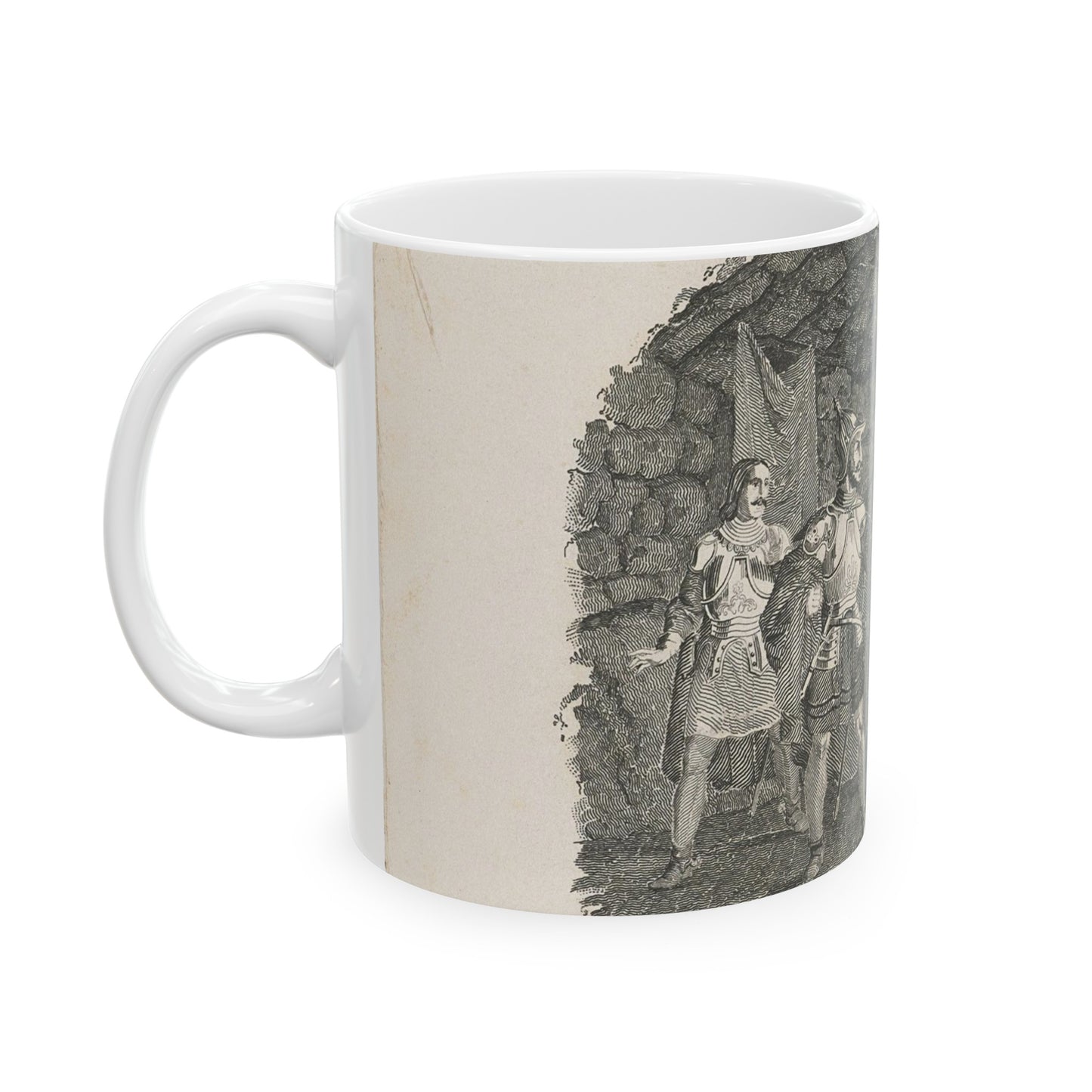 Twee soldaten in de hut van een alchemist Beautiful Novelty Ceramic Coffee Mug 11oz